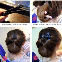 2* Plastic Topsy Tail Hair Styling Braider Ponytail Styling Bun Maker Clip Tool Black Curler  TIML66