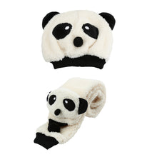 knitted baby hat warm cotton children beanie and scarf set lovely panda hats baby caps kids hat cap TIML66