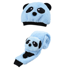 knitted baby hat warm cotton children beanie and scarf set lovely panda hats baby caps kids hat cap TIML66