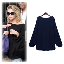 fshion women blouses celebrity style knitted blouse batwing sleeve loose casual pullovercasual shirts blusas TIML66
