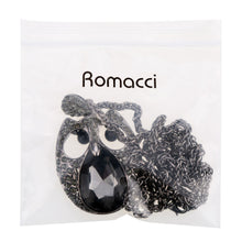 women rhinestone necklaces cool black owl pendant necklaces link chain necklace jewelry TIML66