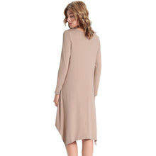 Women Dress Solid Beach Dress Asymmetric High Low Hem Long Sleeve Loose Club Dress Plus Size Women Clothing TIML66 TIML66