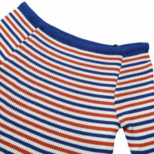 Women Knitted Sweater Striped Slash Neck Flare Sleeve High Elastic Pullover Ladies Slim Tops Knitwear TIML66 TIML66