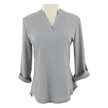 Women Blouses Elegant Chiffon Shirts Long Sleeve V-neck Solid Color Casual Office Shirts Women Tops Blusas TIML66 TIML66
