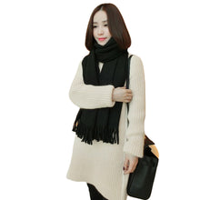 women knitted sweater solidcolor round neck long sleeves warm pullover women tops blusas TIML66