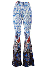 Women High Waist Wide Leg Palazzo Pants Long Pants Casual Flare Palazzo Trousers Floral Classic Flare Pants TIML66 TIML66