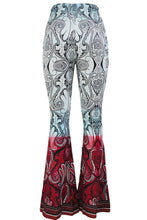 Women High Waist Wide Leg Palazzo Pants Long Pants Casual Flare Palazzo Trousers Floral Classic Flare Pants TIML66 TIML66