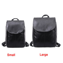 women pu black leather backpacks school bags students back bag ladies travel bags package mochila feminina TIML66