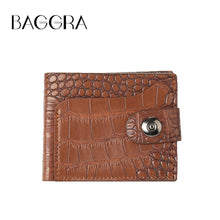 Men Wallet PU Leather Portemonnee Crocodile Emboss Purse With ID Credit Card Holder BlackCoffee Portafoglio TIML66 TIML66