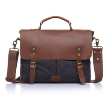 Men Retro Canvas Crossbody Bag Leather Cover Buckle Designer Handbags Casual Messenger Bag Shoulder Bags TIML66 TIML66