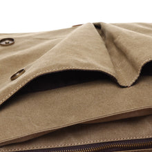 Men Retro Canvas Crossbody Bag Leather Cover Buckle Designer Handbags Casual Messenger Bag Shoulder Bags TIML66 TIML66