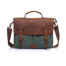 Men Retro Canvas Crossbody Bag Leather Cover Buckle Designer Handbags Casual Messenger Bag Shoulder Bags TIML66 TIML66