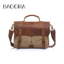 Men Retro Canvas Crossbody Bag Leather Cover Buckle Designer Handbags Casual Messenger Bag Shoulder Bags TIML66 TIML66