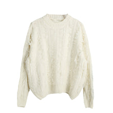 Women Knitted Sweater Tassels Fringed Solid O-Neck Long Sleeve Casual Loose Warm Jumper Pullover Knitwear TIML66 TIML66