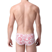 Sexy Cotton Mens Underwear Boxers Floral Printed Roupa Interior U Convex Elastic Waist Underpants Trunks Boxer Homme TIML66 TIML66
