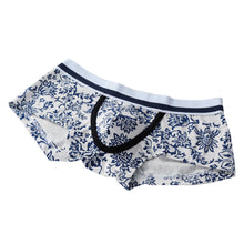 Sexy Men Printed Boxers U Convex Pouch Spandex Shorts Trunks Underpants Low Waist Underwear Gay Ropa Interior TIML66 TIML66