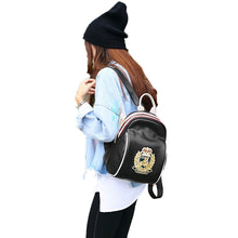Students PU Leather Cute Bear Backpack Preppy Style Shoulder Bags Classic Bag Girls Mini Black Bags Mochila Feminina TIML66 TIML66