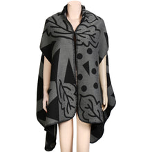 women shawls and wraps cape poncho contrast geometric cardigans vintage long pashmina lady scarves and stoles TIML66