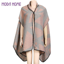 Women Shawls and Wraps Cape Poncho Contrast Geometric Cardigans Vintage Long Pashmina Lady Scarves and Stoles TIML66 TIML66