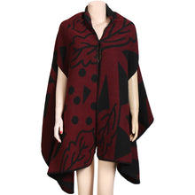 Women Shawls and Wraps Cape Poncho Contrast Geometric Cardigans Vintage Long Pashmina Lady Scarves and Stoles TIML66 TIML66