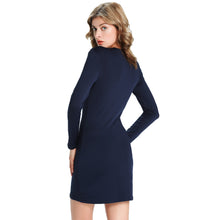 cut out cross dress women solidcolor package hip dress ukraine casual long sleeved plus size vestido de festa curto TIML66