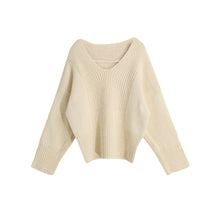 Fall Women Long Batwing Sleeve Crocheted Sweater V Neck Sexy Jumper Loose Pullover Feminino Inverno Top Girl Tricot TIML66 TIML66