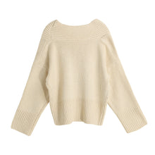 Fall Women Long Batwing Sleeve Crocheted Sweater V Neck Sexy Jumper Loose Pullover Feminino Inverno Top Girl Tricot TIML66 TIML66