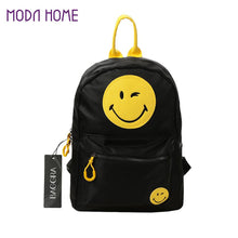 canvas smiley school bag backpack casual children smile school bags for teenagers womens travel bag kids mochila TIML66
