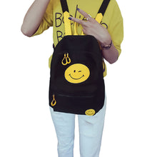 canvas smiley school bag backpack casual children smile school bags for teenagers womens travel bag kids mochila TIML66