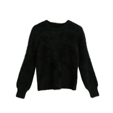 women hand knitted mohair sweater solid turtleneck long sleeve casual lady pullover thick warm loose women knitwear TIML66