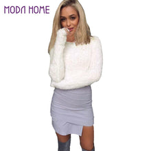 women hand knitted mohair sweater solid turtleneck long sleeve casual lady pullover thick warm loose women knitwear TIML66