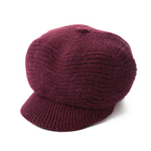 Women Knitted Cap Cable Slouch Baggy Faux Rabbit Fur Casual Hat Bone Beret Ladies Knitting Casquette TIML66 TIML66