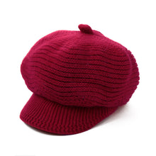 Women Knitted Cap Cable Slouch Baggy Faux Rabbit Fur Casual Hat Bone Beret Ladies Knitting Casquette TIML66 TIML66