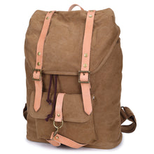 Women Men Canvas Backpack Flap Drawstring Buckle s Bag Strap Students Travel Bags Army Green Backpack TIML66 TIML66