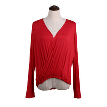 Women Sexy Blouse Cross Ruched Front Deep V-Neck Irregular Hem Long Sleeve Casual Shirt Women Tops Blusas TIML66 TIML66