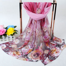 able Flower Printed Women Bohemian Chiffon Scarf Boho Long Shawl Beach Pashmina Elegant Thin Scarf Pareo Beach TIML66 TIML66