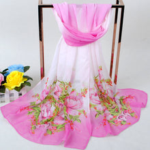 able Flower Printed Women Bohemian Chiffon Scarf Boho Long Shawl Beach Pashmina Elegant Thin Scarf Pareo Beach TIML66 TIML66