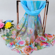 able Flower Printed Women Bohemian Chiffon Scarf Boho Long Shawl Beach Pashmina Elegant Thin Scarf Pareo Beach TIML66 TIML66
