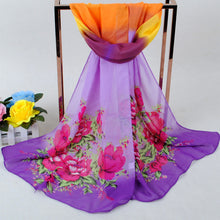 able Flower Printed Women Bohemian Chiffon Scarf Boho Long Shawl Beach Pashmina Elegant Thin Scarf Pareo Beach TIML66 TIML66