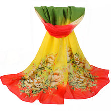 able Flower Printed Women Bohemian Chiffon Scarf Boho Long Shawl Beach Pashmina Elegant Thin Scarf Pareo Beach TIML66 TIML66