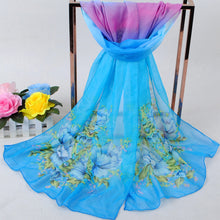 able Flower Printed Women Bohemian Chiffon Scarf Boho Long Shawl Beach Pashmina Elegant Thin Scarf Pareo Beach TIML66 TIML66