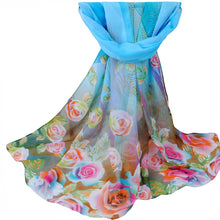 able Flower Printed Women Bohemian Chiffon Scarf Boho Long Shawl Beach Pashmina Elegant Thin Scarf Pareo Beach TIML66 TIML66