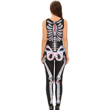 Funny Halloween Women Bodycon Jumpsuit Sexy Skeleton Tank Playsuit Fancy Club Rompers Womens Skull Catsuit Carnival Clothes TIML66 TIML66