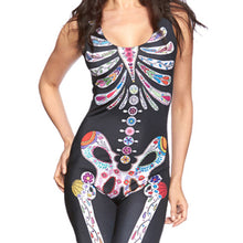 Funny Halloween Women Bodycon Jumpsuit Sexy Skeleton Tank Playsuit Fancy Club Rompers Womens Skull Catsuit Carnival Clothes TIML66 TIML66