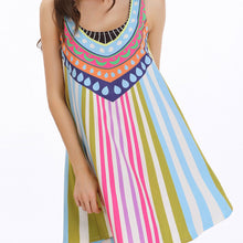 Geometric Print Dress Plus Size Vestidos Women Beach Dress O Neck Sexy Casual Boho Dresses Vestido De Festa TIML66 TIML66
