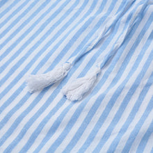 korean casual sexy women dresses blue striped off the shoulder half sleeve shirt mini dress beach dress robe TIML66