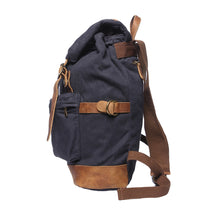 Korean Men Canvas Backpack Flap Drawstring Laptop Backpack Buckle Strap Student Travel Bag School Bags For Teenager TIML66 TIML66