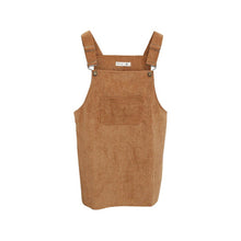 korean style college wind restoring ancient ways corduroy suspenders big pocket straight vest dress TIML66