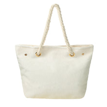Lady Large Capacity Canvas Beach Bag Letter Print Casual Tote Women Canvas Handbag Daily Use Single Shoulder Shopping Bags TIML66 TIML66