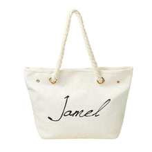 Lady Large Capacity Canvas Beach Bag Letter Print Casual Tote Women Canvas Handbag Daily Use Single Shoulder Shopping Bags TIML66 TIML66